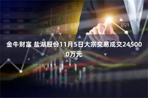 金牛财富 盐湖股份11月5日大宗交易成交245000万元
